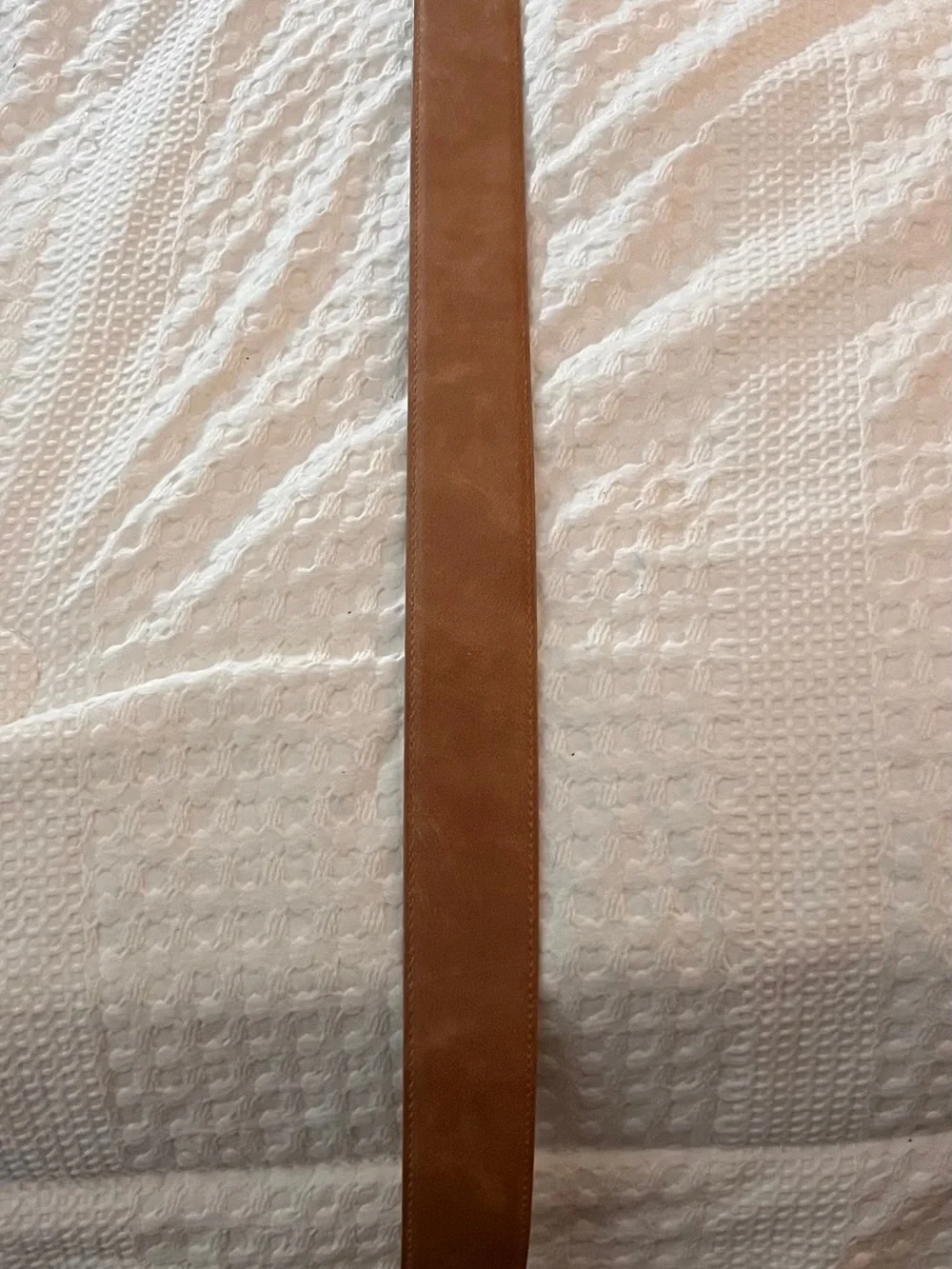 Vince Camuto Tan Suede Belt with Silver Oval Buckle